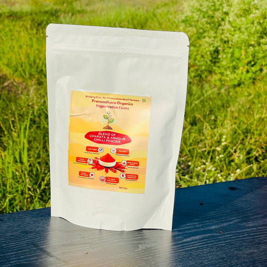 50% Chapata + 50% Armour Chilli Powder